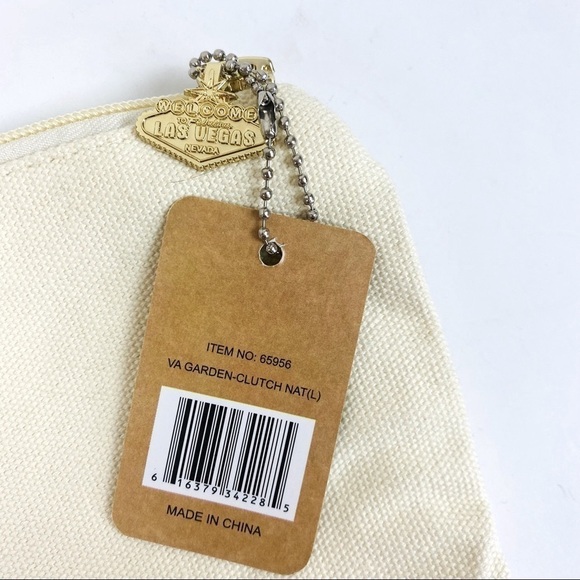 Las Vegas Tropical Garden Cosmetic/Travel Bag 10.5” x 7.5” - Picture 4 of 8